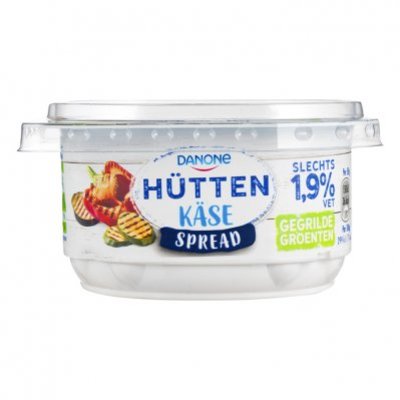 Danone Hüttenkase spread gegrilde groente